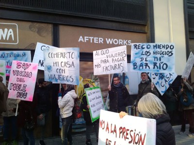 Manifestación vecinos de Barcelona