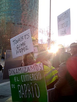 Manifestación vecinos de Barcelona