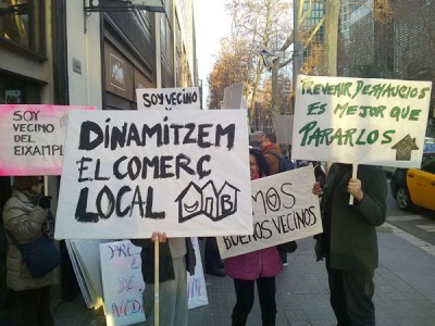 Manifestación vecinos de Barcelona